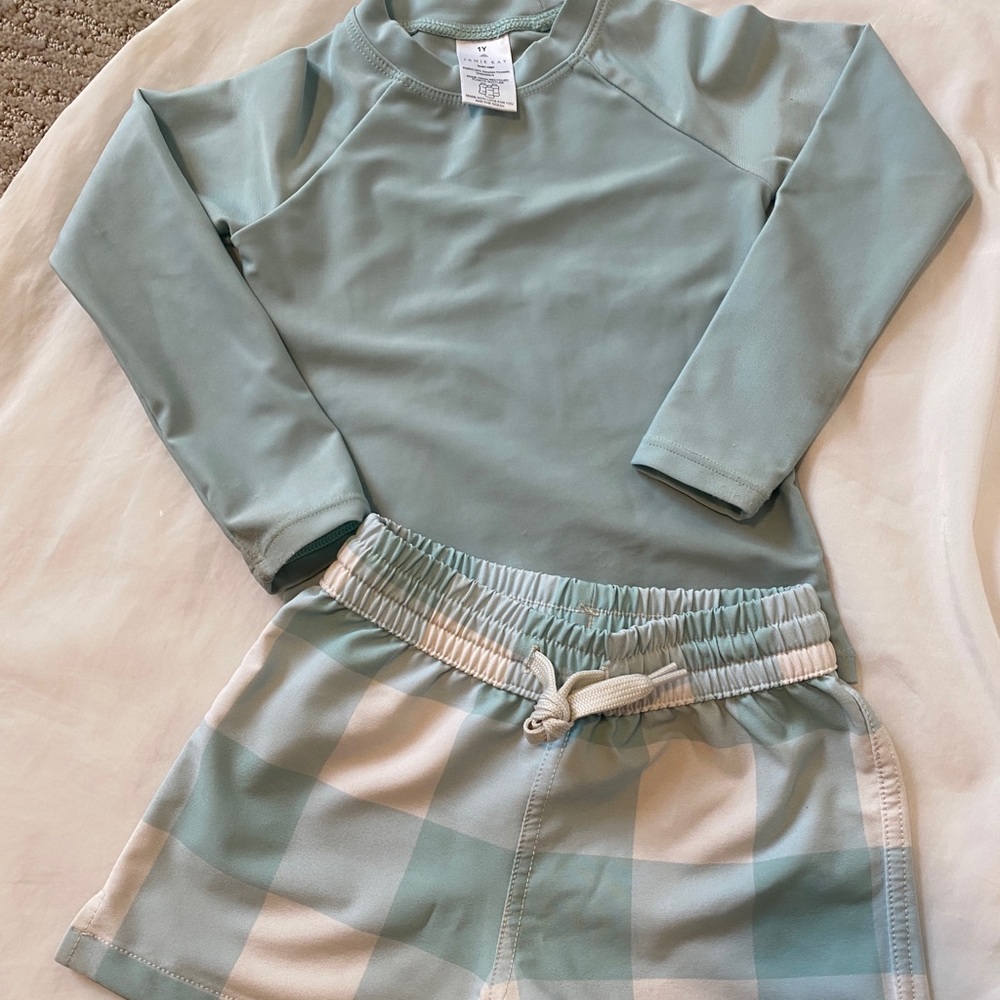 Jamie Kay Rash Vest & Swim Short - 1 yo